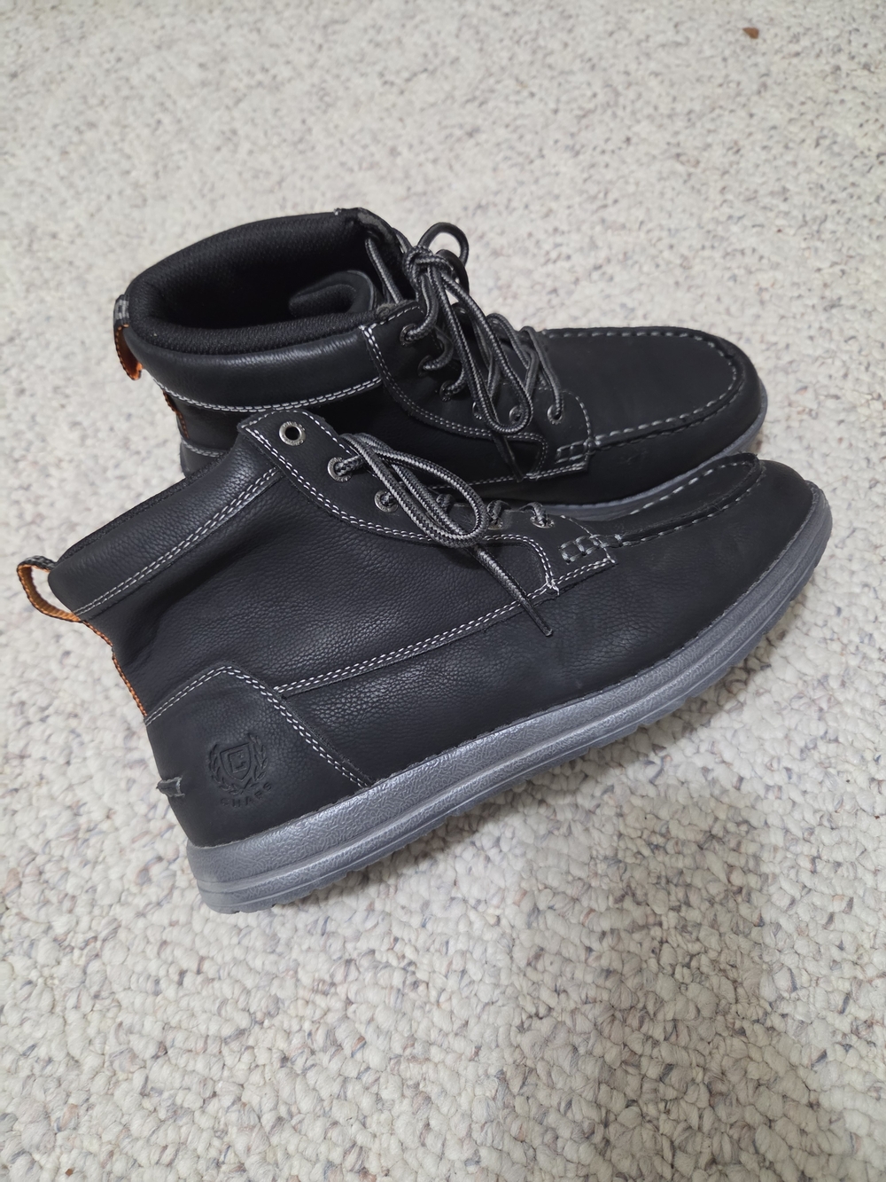 Men's Chaps Black Lace-Up Casual Ankle Boots